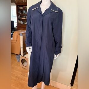 Vintage Sequence Blue Four Season Trench Coat Jacket (11/12)